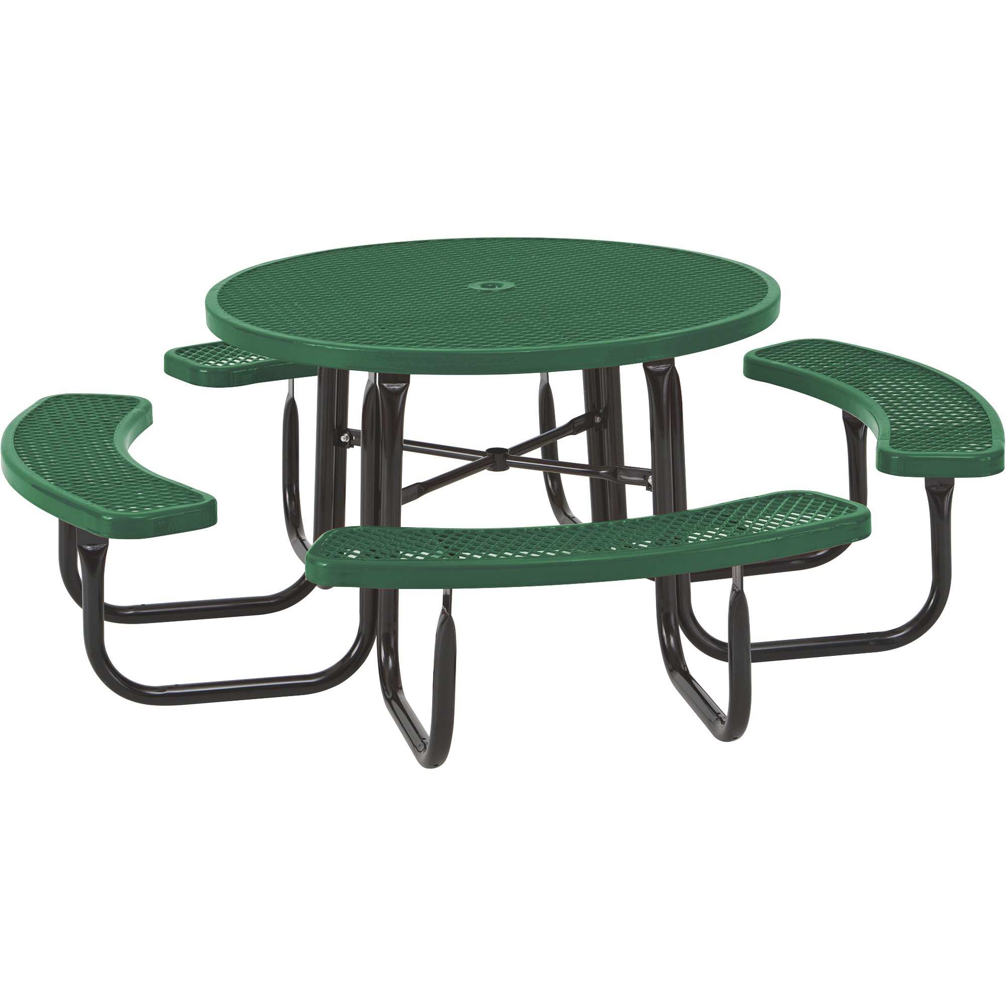 UltraSite 4-Seat, 46in. Diamond-Pattern Round Picnic Table